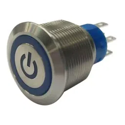 RS PRO Illuminated Push Button Switch Panel Mount 22.2 mm 2NO/2NC Blue LED 250 V AC, 1759688-picture-29