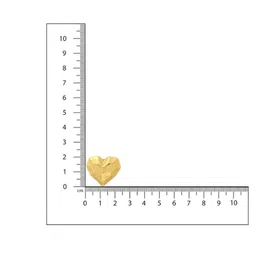Ruby Raang Gold-Plated Heart Shaped Studs image 3