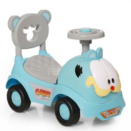 FunRide Toy Car Rider for Baby with Music Horn Backrest and Under Seat Storage Utility Box - Blue-19