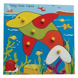 KIDS LOGIC Theme Puzzle Dolphin - Multicolor-13