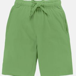 Kiddopanti Solid Shorts - Quite Green-image-80