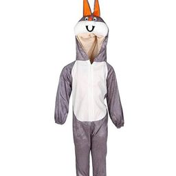 RAJ FANCY DRESSES Full Sleeves Rabbit Animal ThemeCostume Dress- Grey & White-image-41
