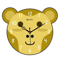 Olive Tree Wooden Designer Kids Wall Clock for Home | Wooden Wall Clock for Living Room | Designer Wooden Stylish Clocks for Home walls - Olive green-34