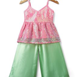 Saka Designs Silk Woven Sleeveless Kurta & Salwar Set With Sequin Embriodery - Pink-picture-28