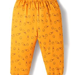 Tango Interlock Knit Full Length Lounge Pant with Gaming Theme Print - Orange-picture-15