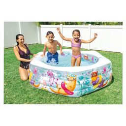 Intex Center Ocean Reef Swimming Inflatable Pool - Multicolour image 2