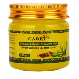 CARET ORGANIC Papaya & Kesar Aloevera Gel For Reduce Marks- 100 g-49