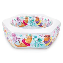 Intex Center Ocean Reef Swimming Inflatable Pool - Multicolour image 3