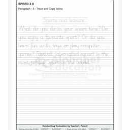 alphabet education Speed Writing In Improved Handwriting MR Script Writing Book A - English image 3