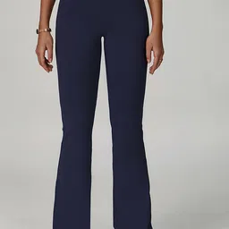 LULU & SKY Women Flared High-Rise Trousers-picture-26