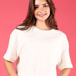 LIMEROAD Women Extended Sleeves Cut Outs T-shirt-image-17