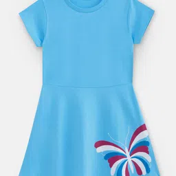 You Got Plan B Girls Printed Fit & Flare Dress-image-64