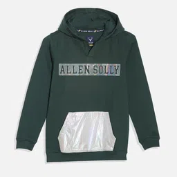 Allen Solly Junior Boys Printed Hooded Sweatshirt-image-57