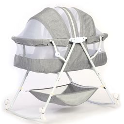 fab n funky Bassinet with Mosquito Net - Grey image 5