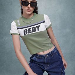 The Roadster Life Co. Typography Printed Crop T-shirt-image-40
