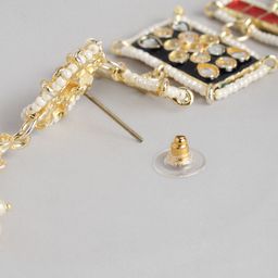 Peora Gold-Plated Crescent Shaped Chandbalis Earrings image 5