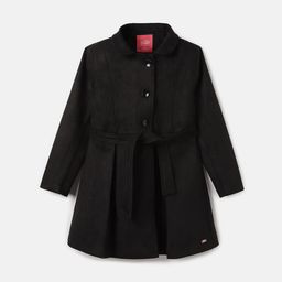 Blue GiraffeGirls Regular Fit Long Sleeved Coats-image-41