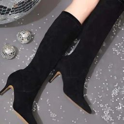 Saint G Women's Jemima Black Stiletto Booties-image-14