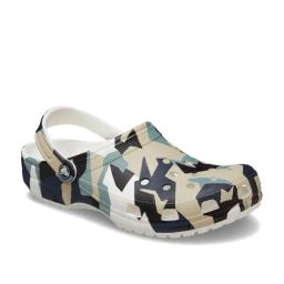 Crocs Men's Geo Camo Multicolored Back Strap Clogs-image-2