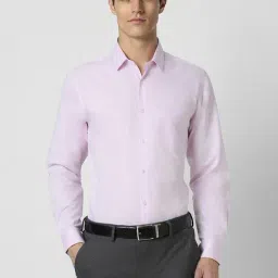 Peter England Purple Regular Fit Shirt-image-92
