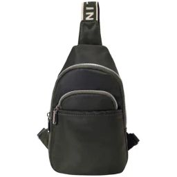 Lino Perros OliveSolid Medium Cross Body Bag-57