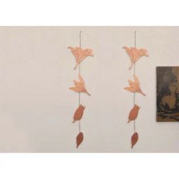 COPPRE Copper Asmi Flower Line Wall Hanging - Set of 1-image-13