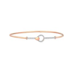 Malabar Gold and Diamonds 18k Rose Gold & Diamond Mine Bangle for Women-image-34