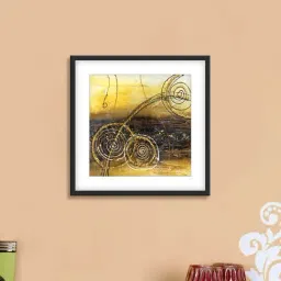999store Gold & Brown Abstract Pattern Poster-25