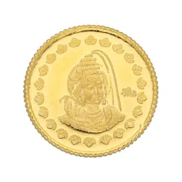 Sri Jagdamba Pearls Shiv Ji 22k (916) 5gm Gold Coin-image-51