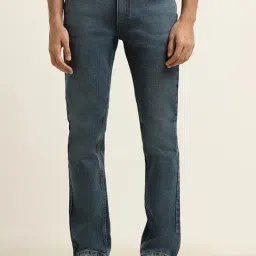 WES Casuals by Westside Blue Washed Relaxed-Fit Jeans-picture-28