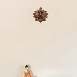 eCraftIndia Metal Wall Hanging of Lord Ganesha on Lotus-19