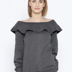 Belle Fille Grey Full Sleeves Sweatshirt-image-34