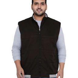 John Pride Coffee Brown Plus Size Jacket-image-5