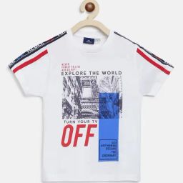 Chicco Boys White Printed T-Shirt-image-8