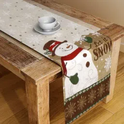 Klotthe Printed Multicolor 300 TC Cotton Blend Table Runner-image-89