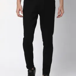 Spykar Black Slim Fit Lightly Washed Jeans-picture-26