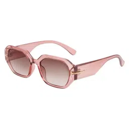 Ted Smith Brown Hexagon UV Protection Unisex Sunglasses-19