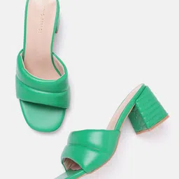 Lino Perros Women Open Toe Block Heels-36