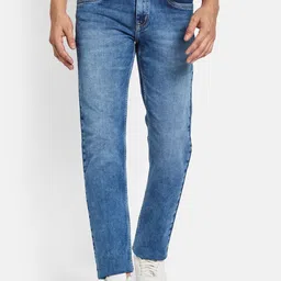 Octave Men Mildly Distressed Heavy Fade Stretchable Jeans-image-63
