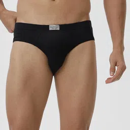 Ramraj Men Pack of 4 Assorted Solid 100% Soft Combed Fine Jersey Inner Elastic Briefs image 4