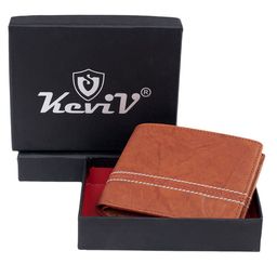 Keviv Men Brown Leather Two Fold Wallet-image-101