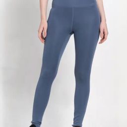 adidas Blue Mid Rise Sports Tights-image-39