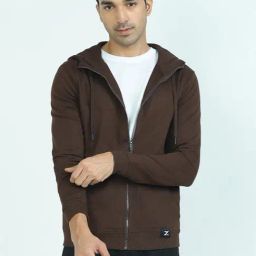 XYXX Malt Brown Relaxed Fit Hooded Sweatshirt-image-92