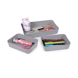 Go Hooked Grey Set of 3 Regular Multi-Utility Organisers image 5