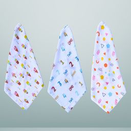 BAESD Pack Of 3 Printed Baby Wash Cloths-image-80