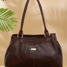 Teakwood Leathers Brown Leather Shoulder Handbag-25