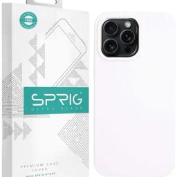 Sprig Liquid Silicone Back Cover for APPLE iPhone 15 Pro Max (White)-picture-33