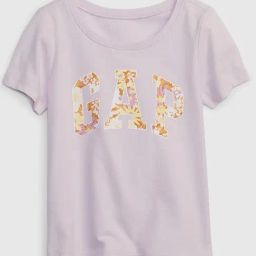 GAP Girls Purple Cotton Embroidered T-Shirt-image-85