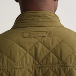 GANT Olive Full Sleeves Mock Collar Jacket image 3