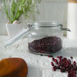 Femora Transparent Glass Round Jars With Airtight Steel Lid (750ml) - Set of 6-1
